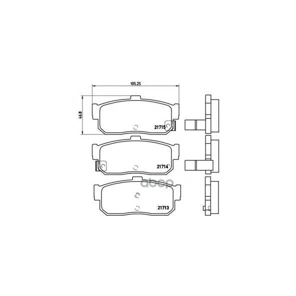 Колодки Тормозные Задние Brembo P56029 Brembo арт. P56029