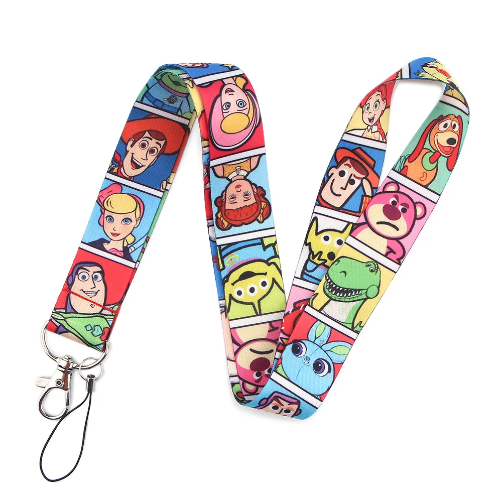 Key Chain Accessories LT842 Toy Story Kids Lanyard for Key Neck Strap lanyard Card ID Badge Holder Key Chain Holder Hang Rope Keyrings