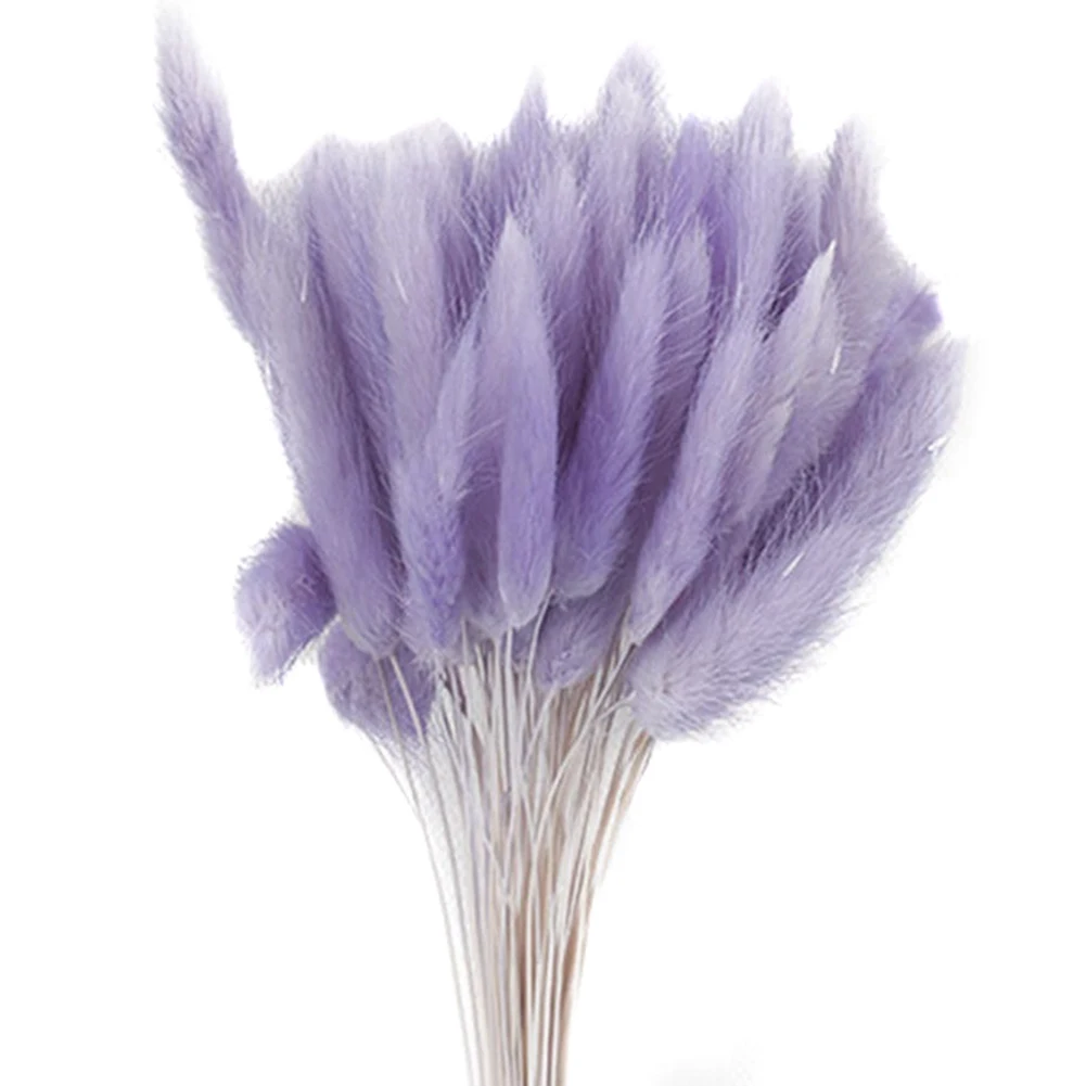 Light Purple Букет из сушеных цветов, искусственные украшения для дома, отеля, свадьбы, P7Ding - Цвет: Light Purple