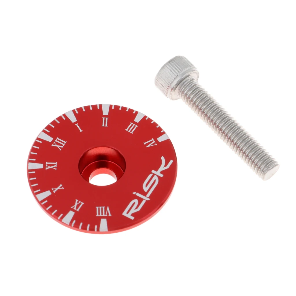CNC Aluminum Bicycle MTB Road Bike Headset Stem Top  Cover for 1-1/8" (28.6mm) Diameter Steerer Tube