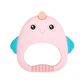 

Baby Silicone Teether Pendant BPA Free Teething Toys Baby Teether Accessory