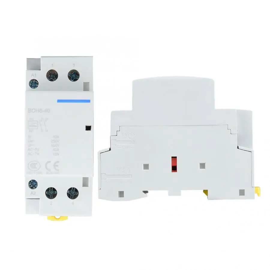 Американская классификация проводов 2р 40A 250 В переменного тока, 50/60HZ Din rail низкая Мощность потребление бытовой контактор в соответствии с стандартом 2NO