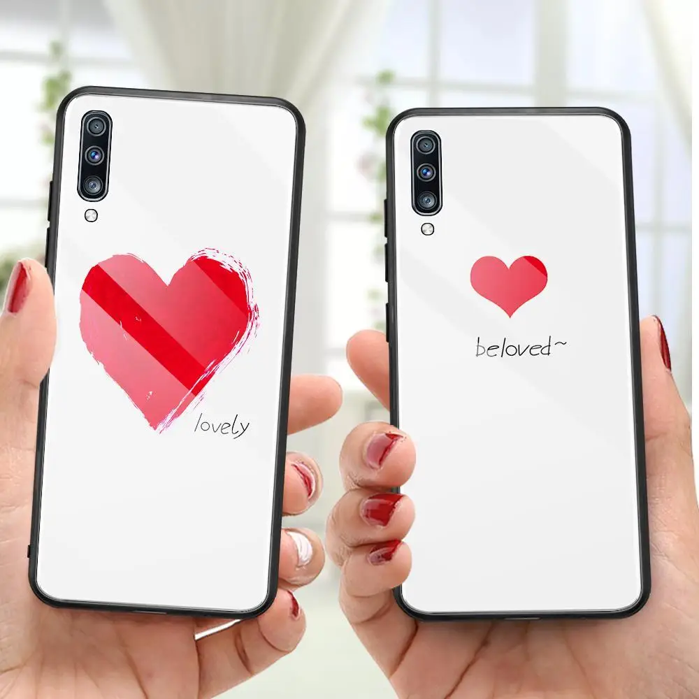 Закаленное Стекло чехол для samsung Galaxy A70 A50 A30 A20 A10 S10Plus S9 S8 Note10 Note9 Note8 A750 чехол противоударный мягкий край крышки