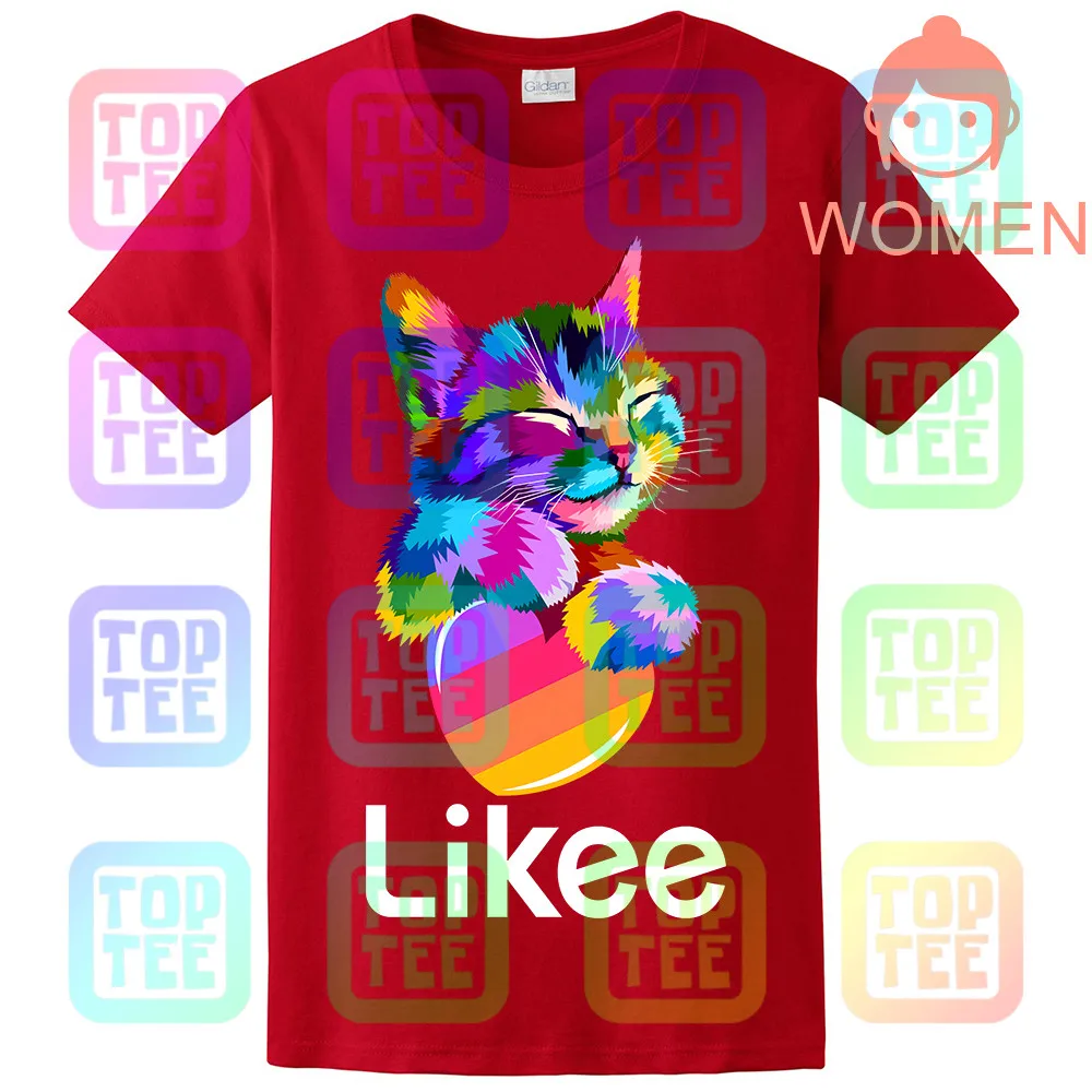 Likee футболка для приложения likee heart ca футболка классная футболка забавная футболка