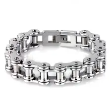 11 мм крутой мужской браслет из нержавеющей стали 316L, велосипедный мотоцикл для мужчин s для мальчиков, браслет-цепочка в стиле хип-хоп, байкер, ювелирное изделие 8.3in
