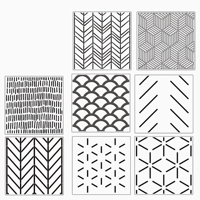 Herringbone Geometric Wall Stencil Modern Wall Stencils Wall Decor Reusable  Film Decorative For Painting, Stencils For Walls - Stencils - AliExpress