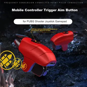 

2pcs Mobile Controller Trigger Aim Button for PUBG Shooter Joystick Gamepad Professional Smart Mobile Phone Gaming Accessories