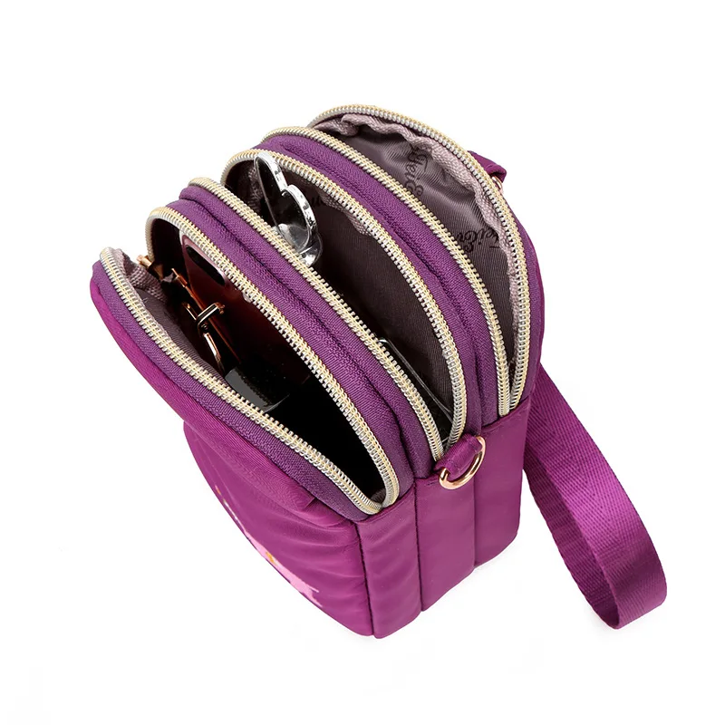 

Summer New Style Fashion Cartoon Baby Elephant Embroidered WOMEN'S Bag Shoulder Oblique Bag Multi-Compartment Waterproof Travel