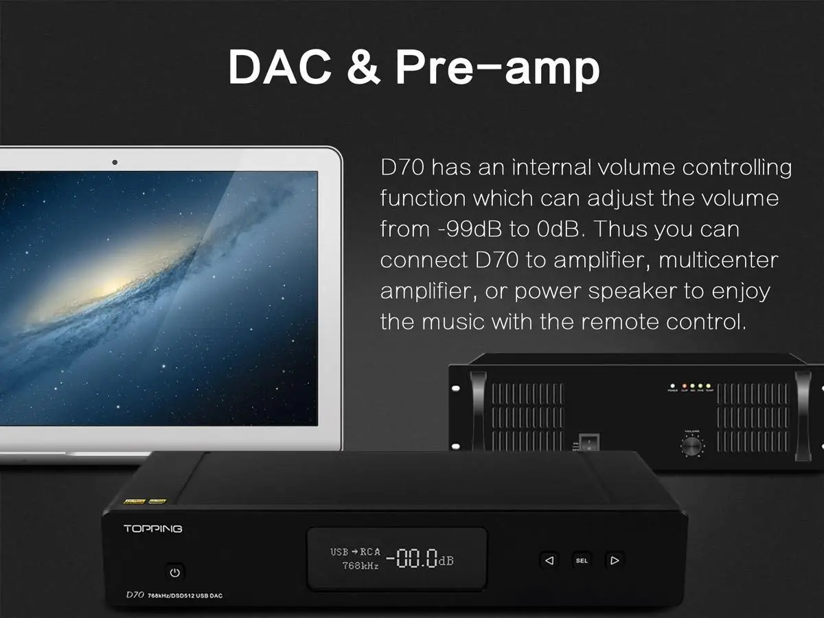 Топпинг D70 D70S Bluetooth Полный сбалансированный усилитель DAC XMOS XU208 AK4497 USB DAC аудио декодер усилителя DSD512 оптический Caoxial Вход