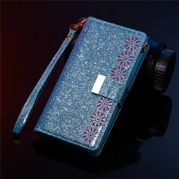 

Luxury Leather Case For Xiaomi Redmi Note 9S 8 9 K30 Pro Max 8A Shining Zipper Purse Flip Case For Xiao Mi 9 Note 10 Pro Cover