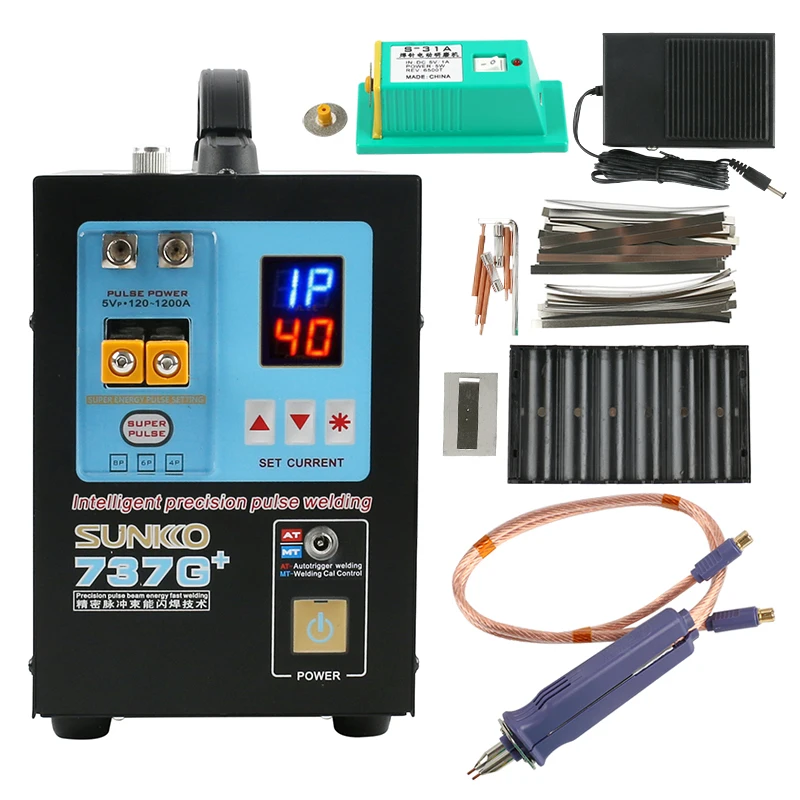 

2019 737G 737G+ Spot Welder Machine Lithium Battery Pulse 4.3KW 18650 Spot Welding Machine + 70BN Mobile Pulse Welding Pen
