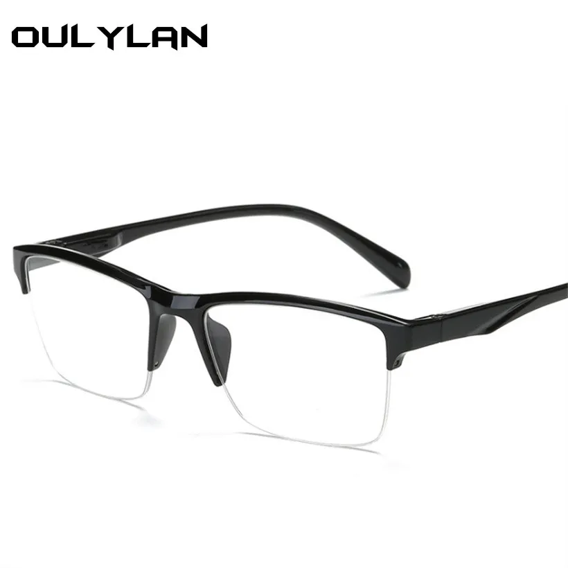 Oulylan, полуоправа, очки для чтения, женские, мужские, Анти-усталость, дальнозоркость, ультралегкие, Пресбиопия, диоптрия, очки+ 1,0 4,0