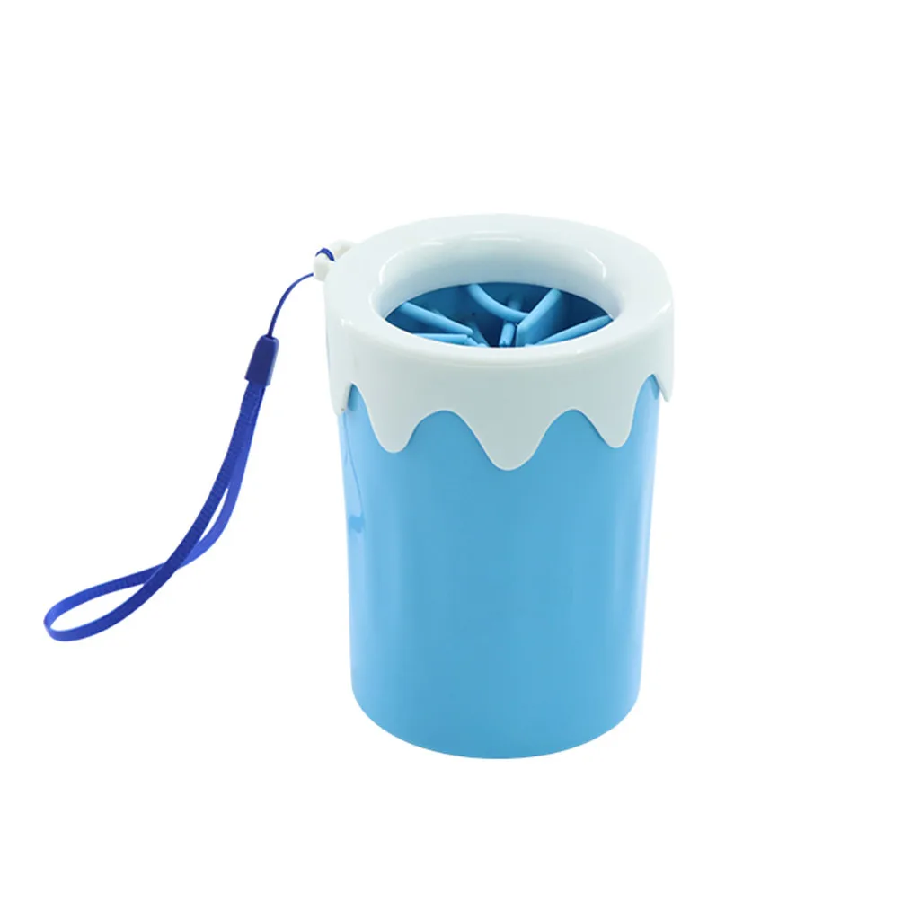 New Dog Paw Cleaner Pet Cleaning Portable Brush Cup Dog Foot Cleaner Feet Washer Foot Paw Clean Supplies Grooming Tool Perro