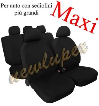 

COPRISEDILI UNIVERSALI MAXI PER AUTO CON SEDILI GRANDI ADATTABILI NERO