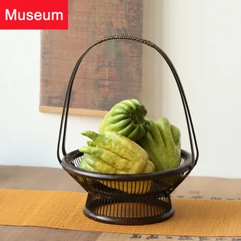 

Bamboo Weaving Basket Accept Basket Do Used Fruits Basket Do Used Cabas Dry Fruits Basket A Snack Basket Teahouse A Snack Disc