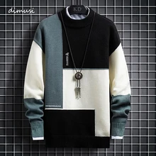 Dimusi Herfst Winter Heren Kasjmier Truien Fashion Warm Slim Fit Trui Aantrekken Man Wol Gebreide Jumper Truien Kleding