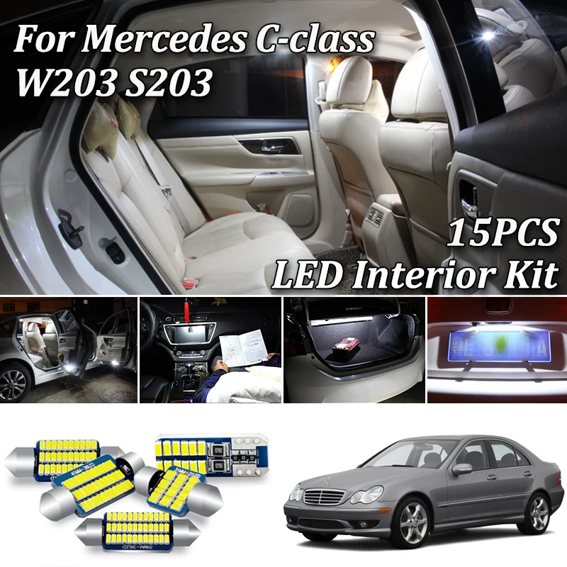 Комплект светодиодного освещения для салона автомобиля Mercedes Benz C Class S203 W203 C230 C240