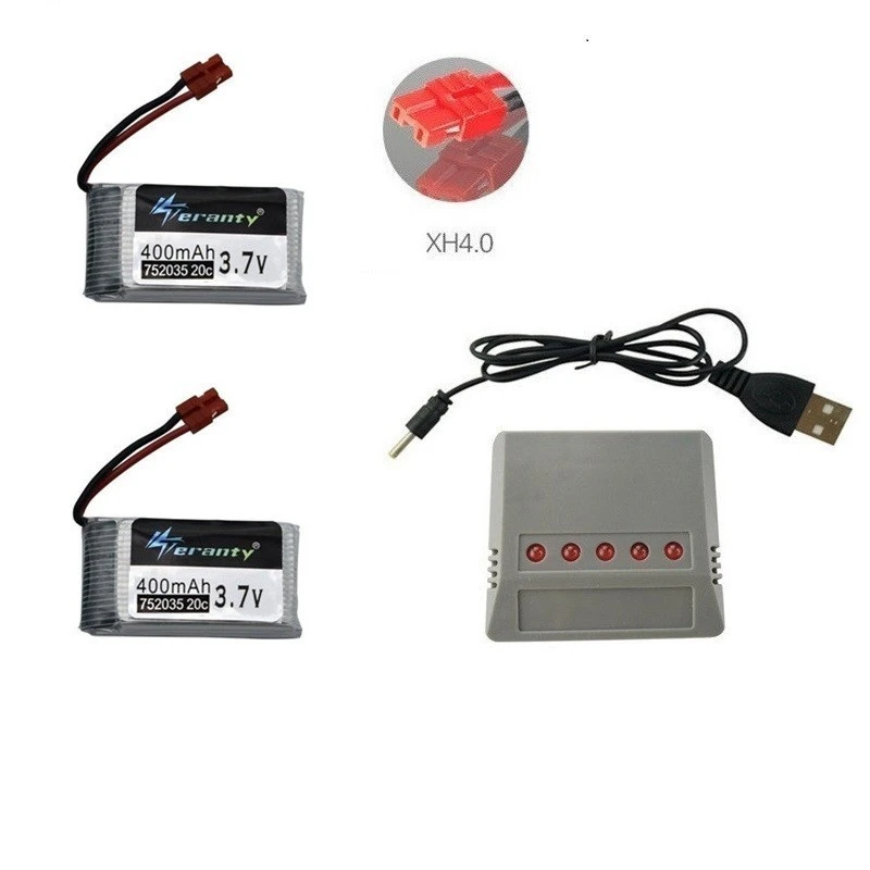 3,7 V 400mah Lipo батарея+ зарядное устройство для SYMA X15 X5A-1 X15C X15W RC Дрон вертолет запасные части 3,7 v перезаряжаемая батарея 702035 - Цвет: Red