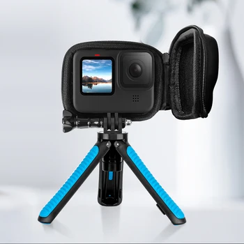 

GoPro 9 Storage Bag Waterproof Cover Shell Anti-fall Box Carrying Case With Tripod For GoPro Hero 9 Sport Camera Accessories