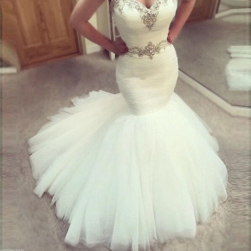Beaded-Crystals-Sweetheart-Mermaid-Wedding-Dress-2020-Real-Pictures-Tulle-Bridal-Wedding-Gown-Vestido-De-Noiva