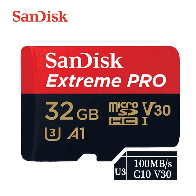 Подлинный sandisk Extreme Pro 95 МБ/с. micro sd card 64 Гб class10 флеш-карта 16GB microSD карты памяти в слот для карт памяти 32 Гб