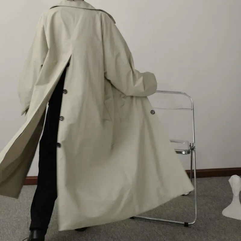 XITAO Button Loose Long Trench Women 2020 Autumn