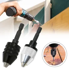 

Keyless Drill Chuck Quick Change Adapter 1/4 '' Hex Shank Drill Chuck Converter for 0.3mm-3mm Change Convertor Adapter Tools