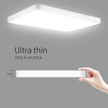 

72W Ultra-thin LED Ceiling Down Light Cold Warm White For Bathroom Kitchen LiVing Square LED Ceiling Light With Remote Control