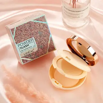 

Double-layer Pressed Powder 24Hours Not Fade Oil-control Cover Defects Brighten Skin Color Concealer Pressed Powder