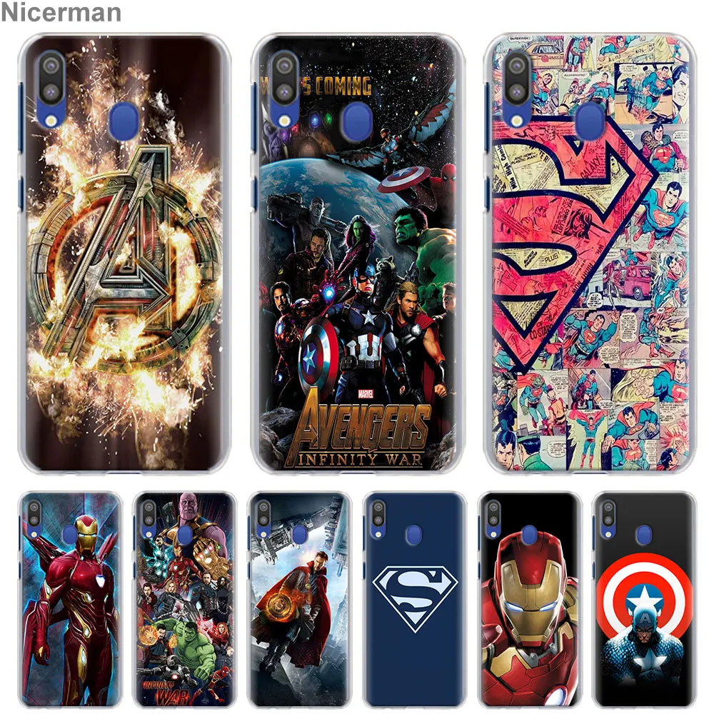 

Avengers Superman Batman Phone Cases for Samsung Galaxy A10 A20e A30 A40 A50 A60 A70 A80 A6 A8+ A7 A9 2018 Hard PC Cover