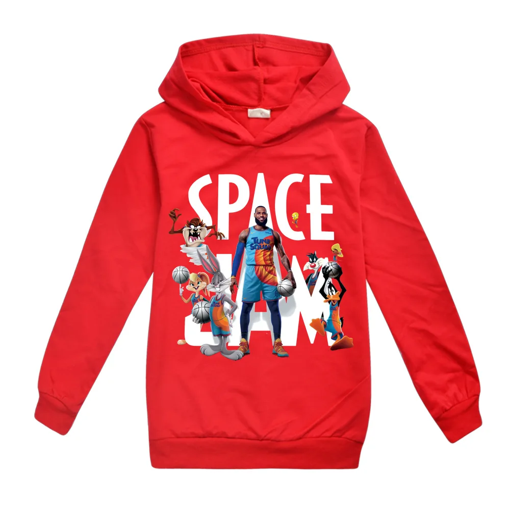 021 New Space Jam 2 Sweatshirts Kids T Shirts Tops Sportswear Baby Clothes Girls Hoodie T Shirt Autumn Jacket Children Clothing hoodies for a boy Hoodies & Sweatshirts