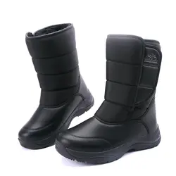 2019 зима камуфляжные зимние Для мужчин обувь для дождливой погоды, резиновые сапоги Водонепроницаемый с толстым мехом; теплые мужские