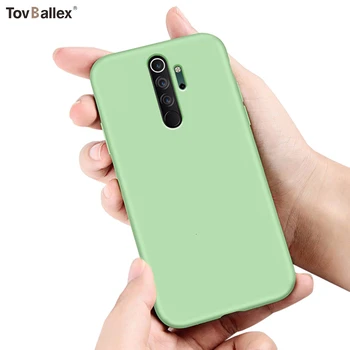 

50Pcs Phone Case For Xiaomi Redmi K20 Pro 7 7A 6 6A Go Note 8 8 Pro Gel Rubber Liquid Silicone Cover Luxury Thin Soft Slim Cases