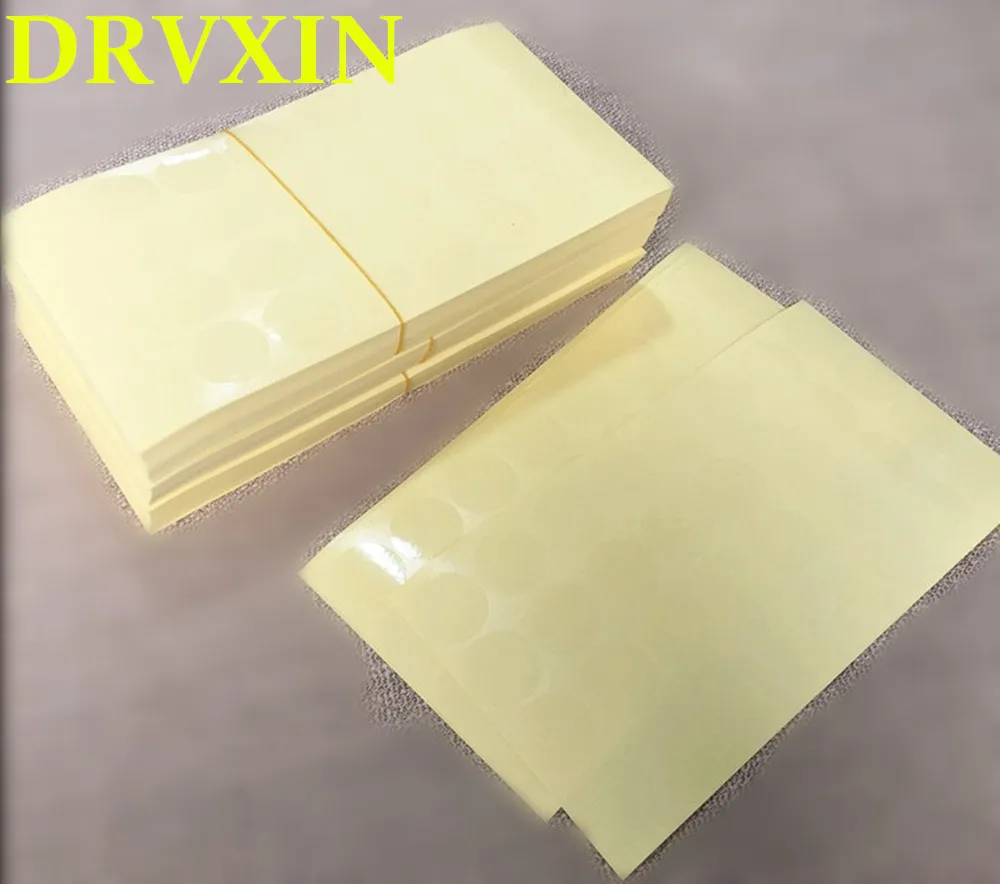 

1.5CM Environmental protection PVC blank round transparent sealing label For product packaging anti-counterfeiting label