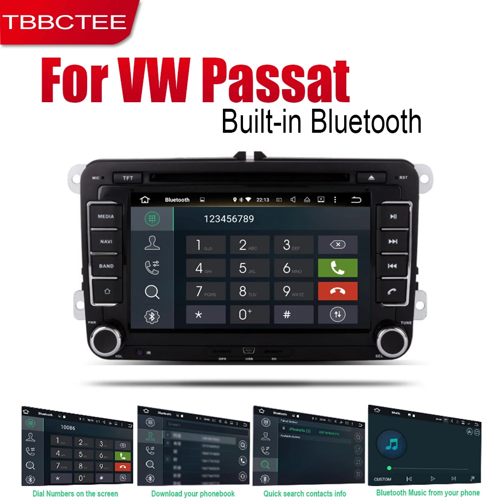 TBBCTEE Android 2 Din Авто Радио DVD для Volkswagen VW Passat Variant 2005-2010 Автомобиль Wifi BT плеер gps навигационная система