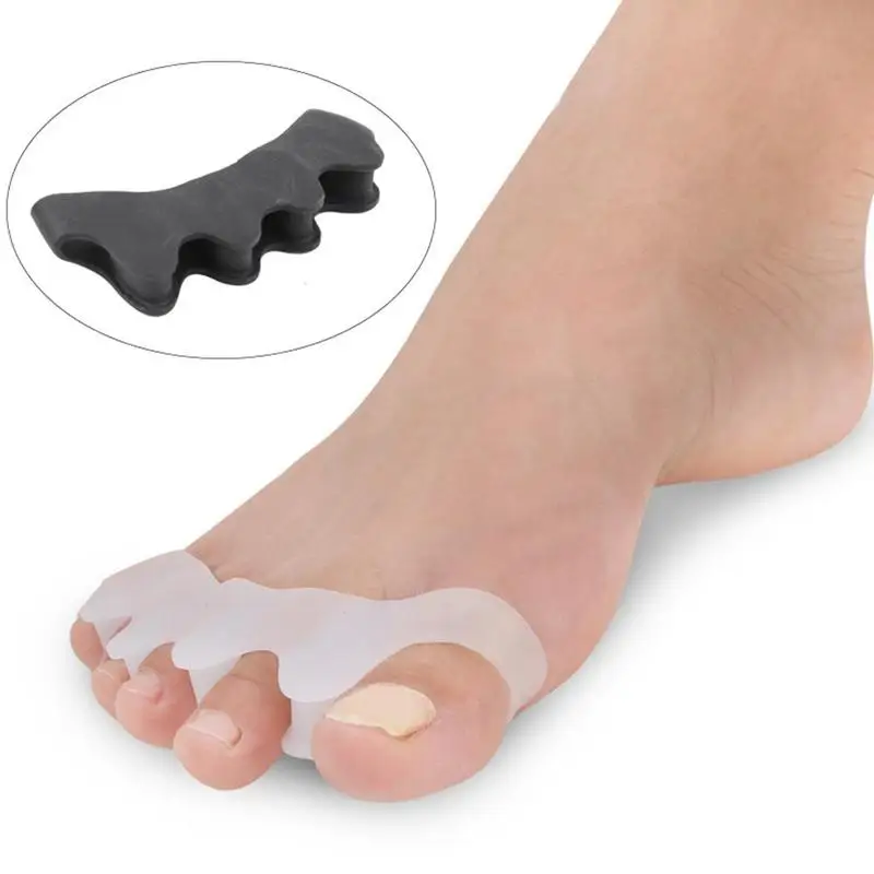 1 pair Toe Straighteners Bunions Relief Hammer Toe Valgus Gel Toe Separators Correctors for Dancers Yogis Athletes Treatment