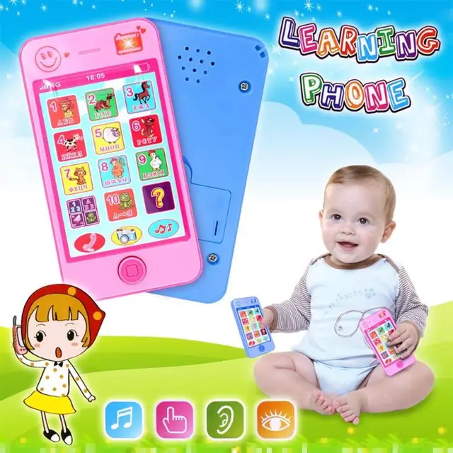 Russian Language Kids Phone Toys Kids Educational Simulation Music Mobile Phone Toy Phone Toy Gift for Children Baby Phone Toys 3