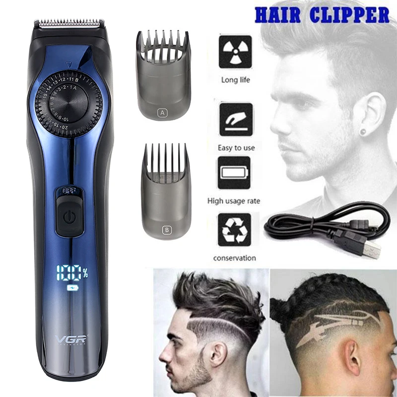 

Electric Hair Clipper Rechargeable Low Noise Hair Trimmer Hair Cutting Machine Beard Shaver Trimmer For Men Barber Hair Shaving
