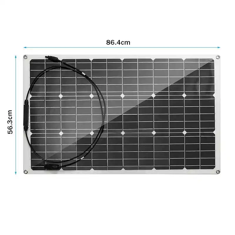 Панели солнечные 150 Вт 18В полу-гибкая панель солнечной батареи из монокристаллического кремния Сотовый DIY модуль MC4 кабель на открытом воздухе разъем Батарея Зарядное устройство Водонепроницаемый