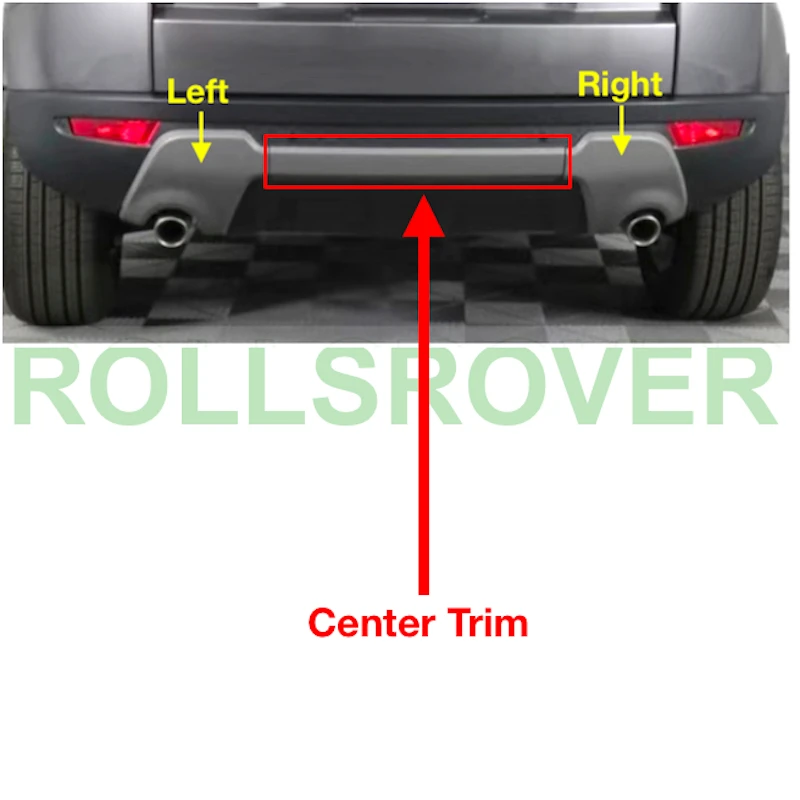 

ROLLSROVER Rear Bumper Cover Center Molding Trim For Range Rover Evoque Pure 1PCS