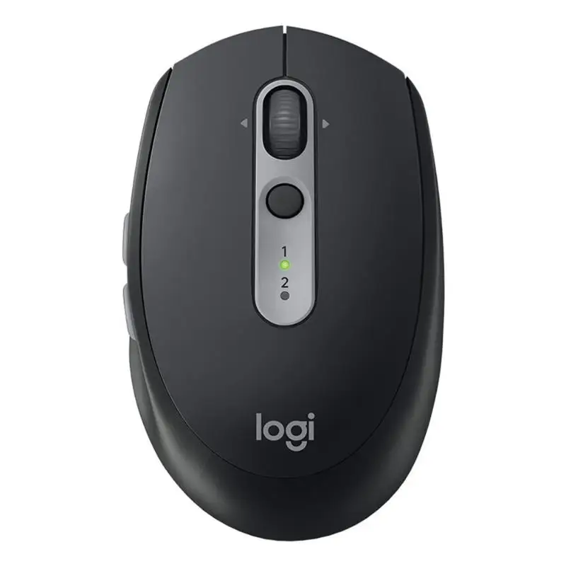 Беспроводная мышь logitech M590 Unifying Bluetooth, Двухрежимная оптическая Бесшумная мышь 1000 dpi, 7 кнопок, офисные мыши для компьютера, ноутбука - Цвет: Черный