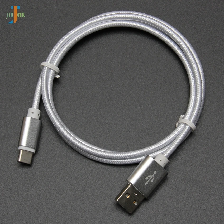 100 шт./лот Тип C USB Дата-кабель для зарядки телефона нейлоновый кабель для передачи данных с оплеткой для huawei P20 Mate10 samsung Galaxy S9 S8 A8 A7 A5 A3