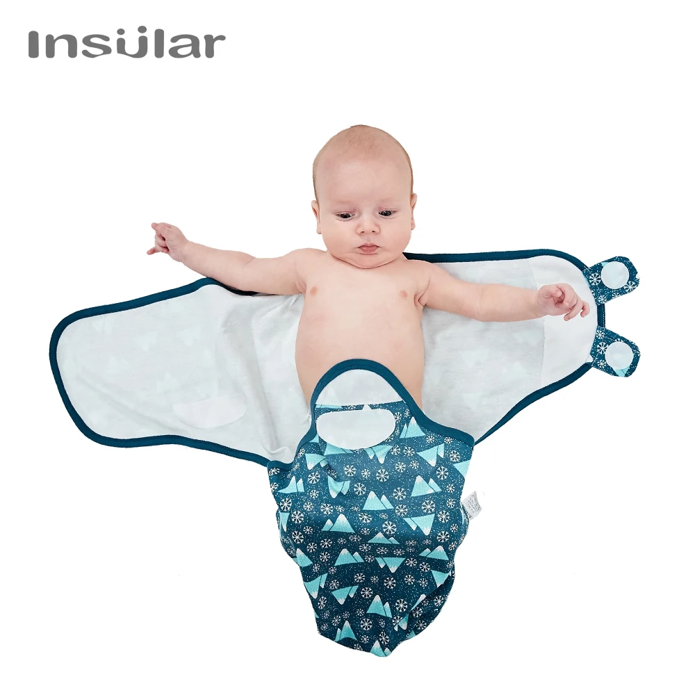 Swaddle Blanket Diaper-Cocoon Sleeping-Bag Newborns Baby Summer Insular Infant 100%Cotton