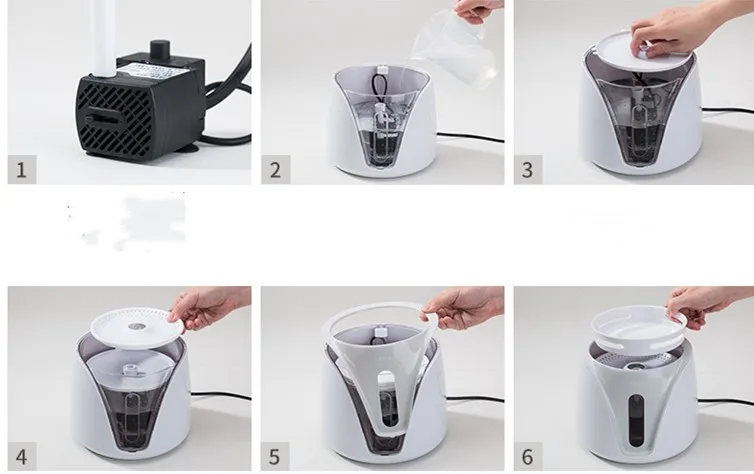 2L USB Собака Кошка питомец немой поилка кормушка чаша автоматический циркуляционный диспенсер для воды фонтан kattenvoerbak миска для собак