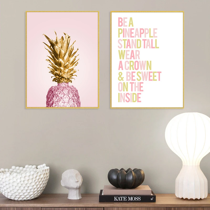 13+ Finest Pink and gold wall art images information