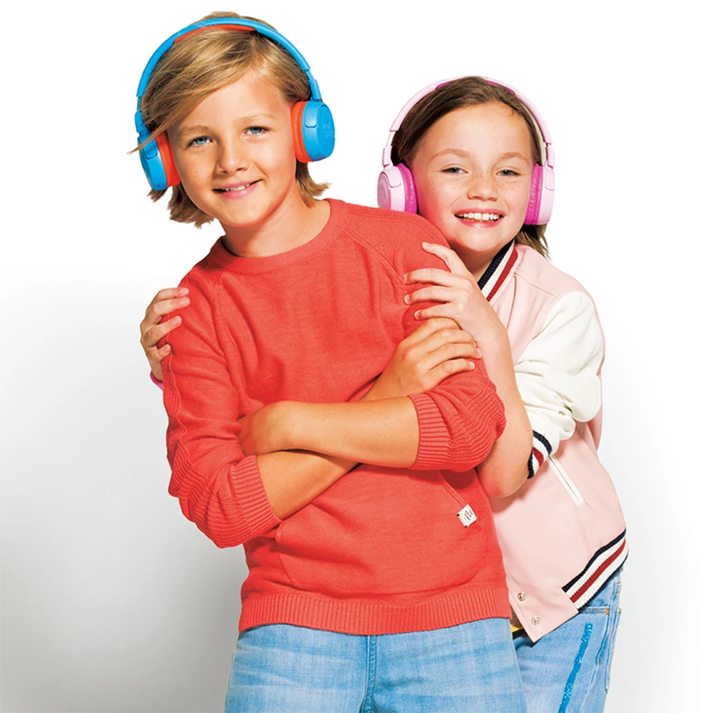 Original JBL JR300BT Wireless Bluetooth Headphones for Kids Childrens Headset with JBL Safe Sound Earphone Sport Music Headset