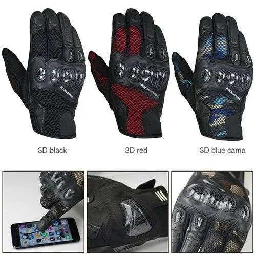 

KOMINE summer mesh gloves carbon fiber joint protection gloves shatter-resistant gloves riding gloves GK-197