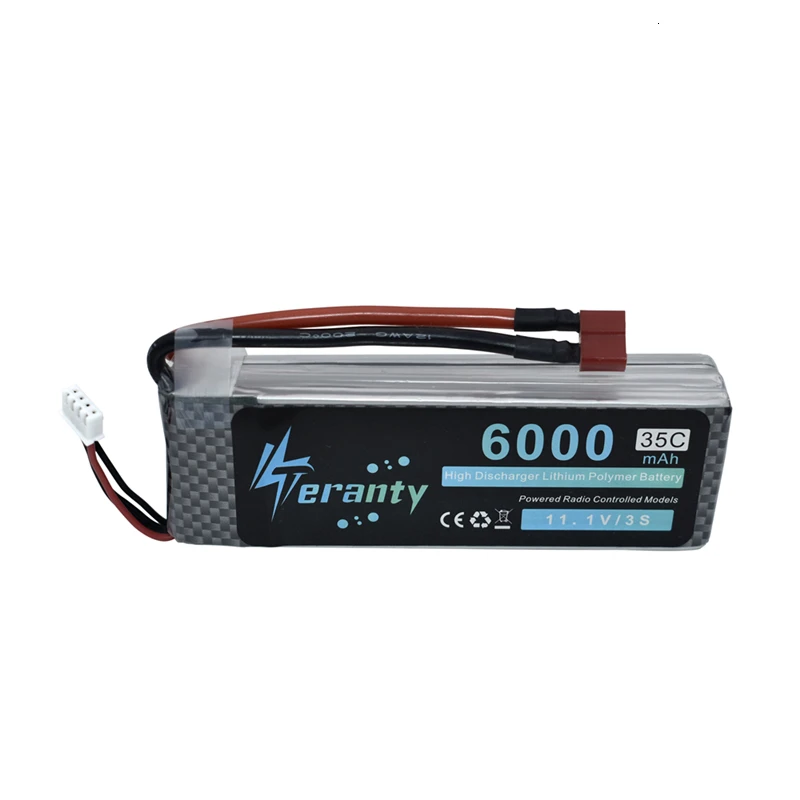 Высокоразрядная батарея 3s 11,1 v 6000mAh Lipo для радиоуправляемого дрона квадрокоптера запасная часть Радиоуправляемый вертолет автомобиль Лодка 35C 11,1 v литиевая батарея