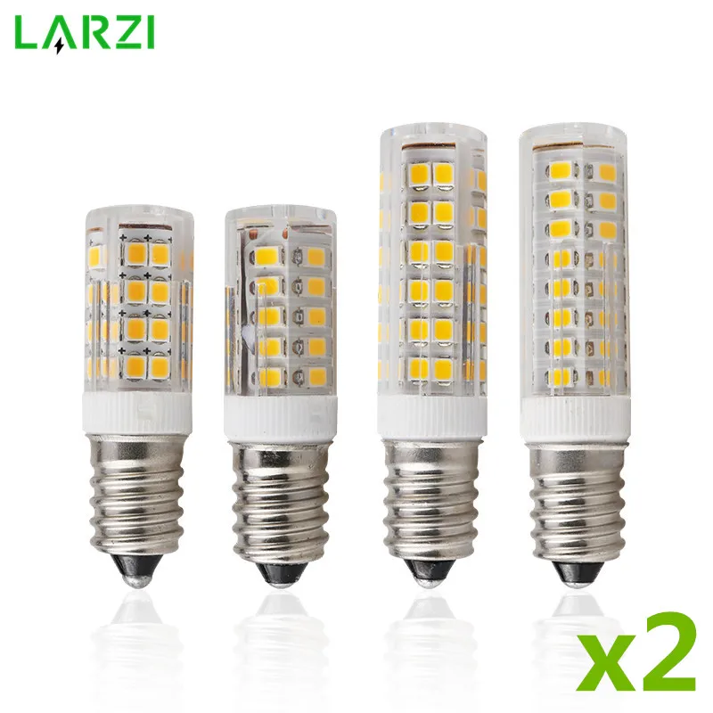 2 шт./лот светодиодная лампа E14 Mini 3 Вт 4 5 7 AC 220 В 230 в 240 кукуруза SMD2835 угол обзора 360