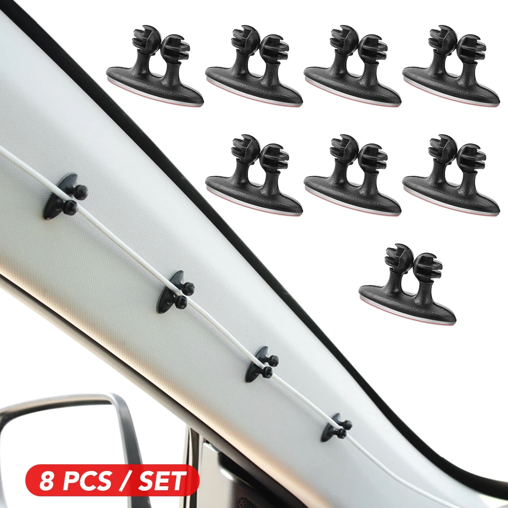 8PCS Car Wire Holder Clip Stickers For Chery Fulwin QQ Tiggo 3 5 T11 A1 A3 A5 Amulet Eastar Elara Great Wall Haval Hover | Автомобили и
